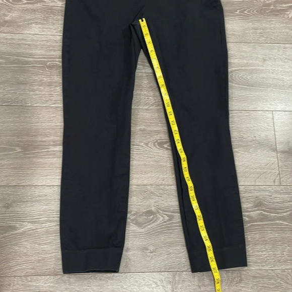 Everlane The Side Zip Stretch Cotton Pant Black 8 - Picture 10 of 14